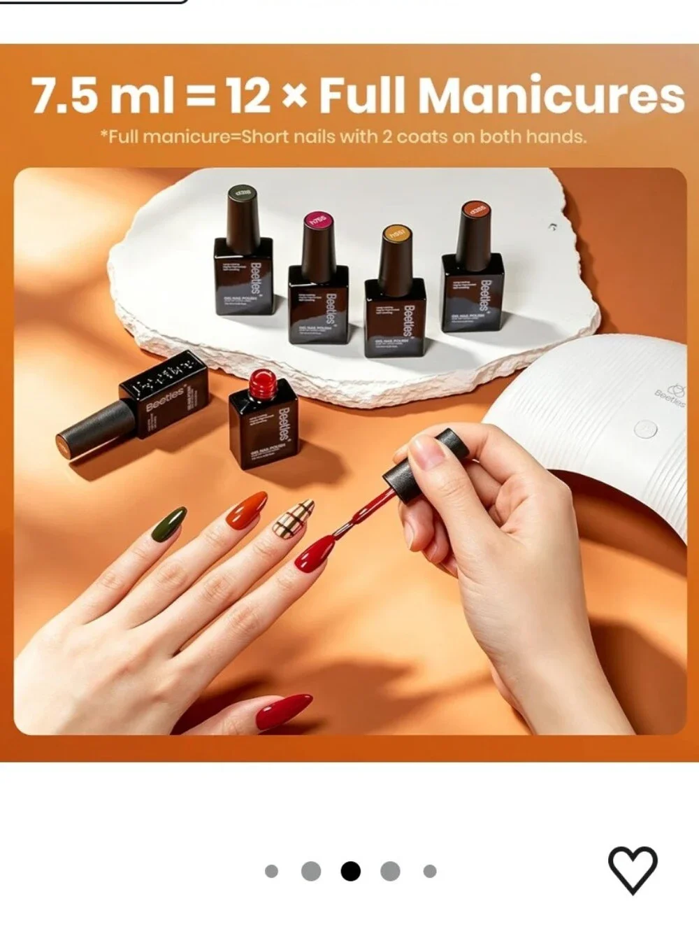 Beetles Fall Gel Polish Set - Forest Glow, 6 Colors Warm Earth Tone Gel Polish